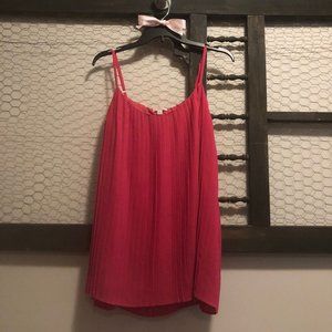 Charming Charlie Hot Pink Chiffon Tank